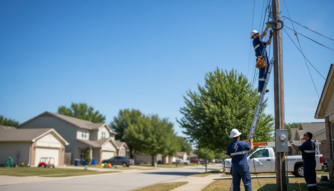 Residential electrician providing installation services in Tiff, MO